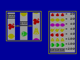 Vegas Jackpot screenshot 2 for ZX Spectrum